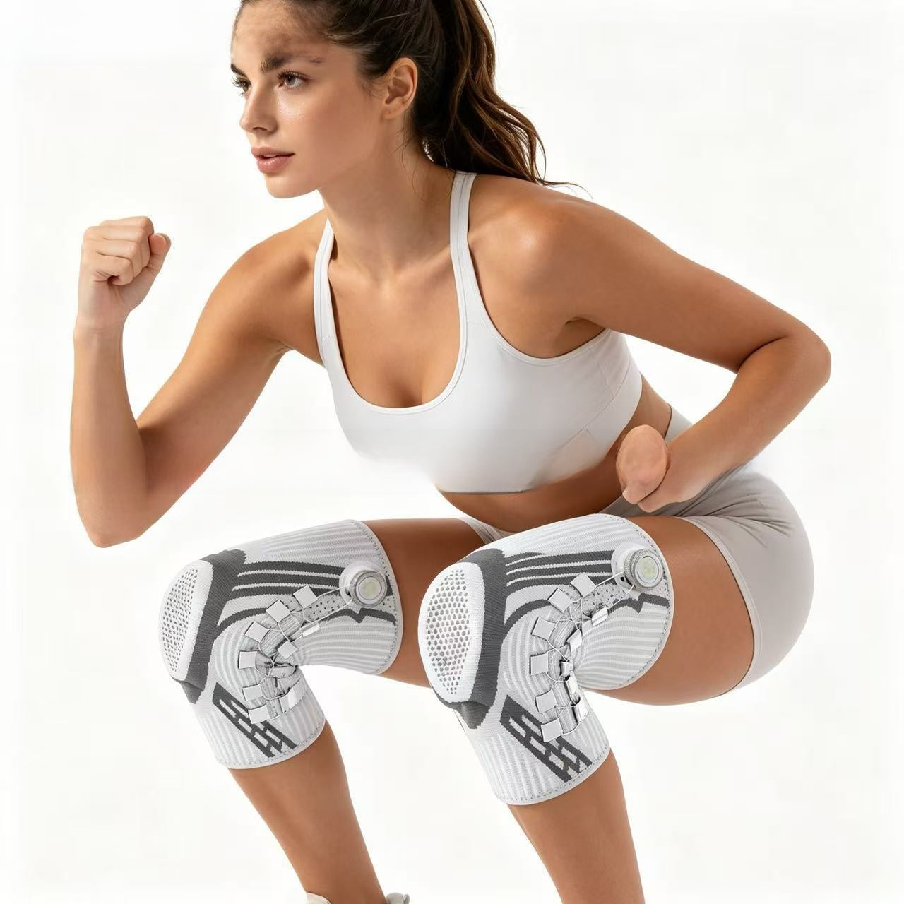 Knob-style knee brace