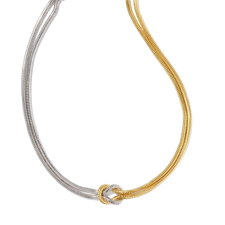 Knotted Snake Bone Chain Bracelet