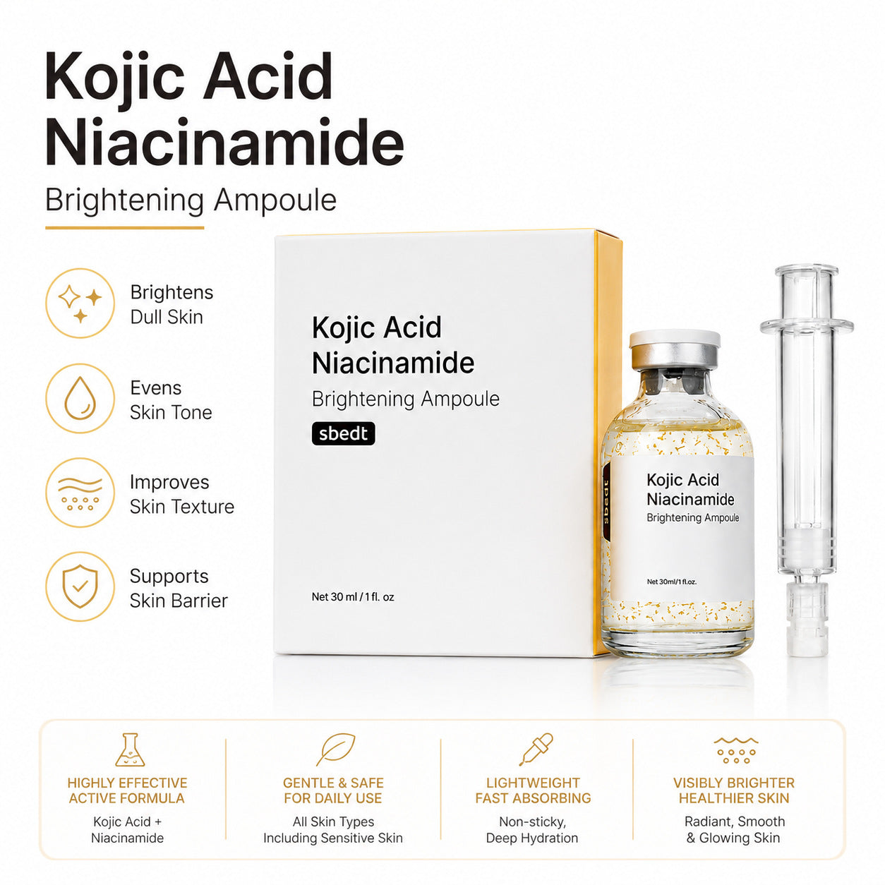 Kojic Acid Niacinamide Ampoule Essence