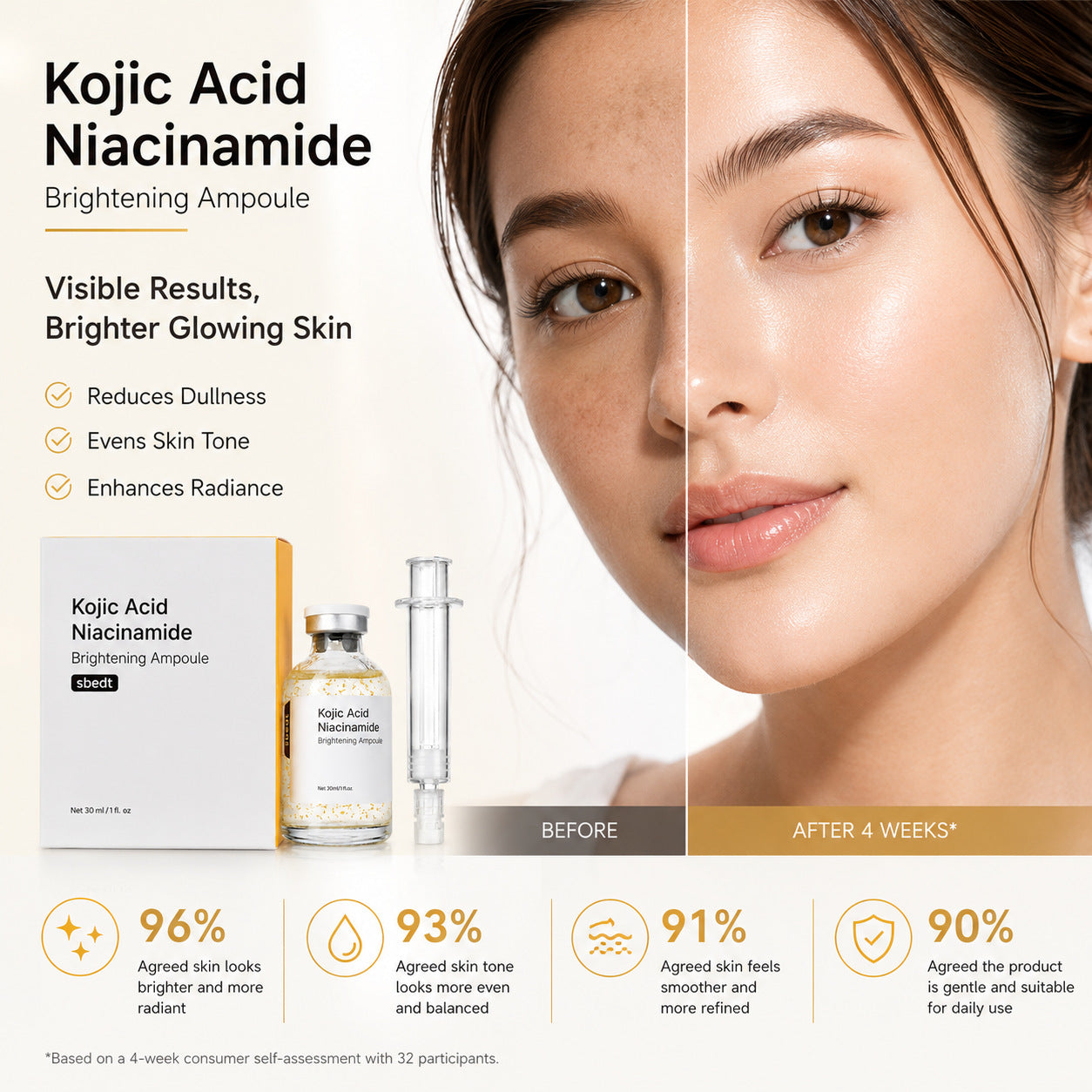 Kojic Acid Niacinamide Ampoule Essence