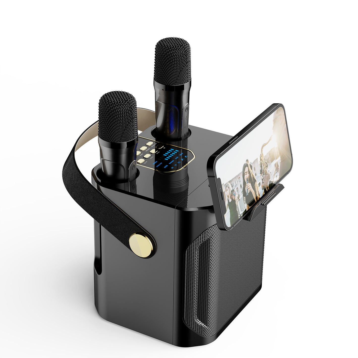 Koleer S882 Bluetooth Karaoke Speaker with Dual Microphones