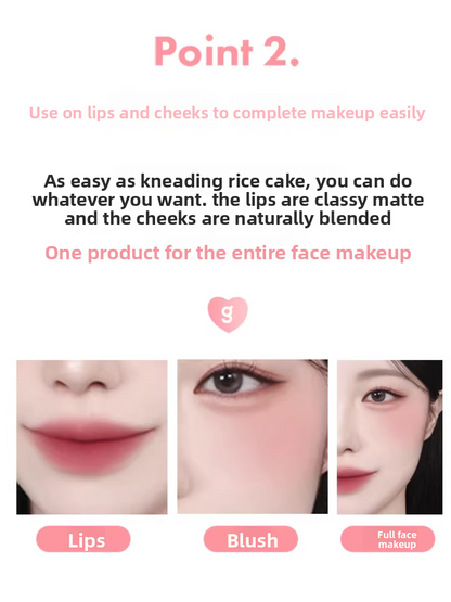 Korean Colorgram Matte Rice Cake Lip Gloss Velvet Lipstick for Lips and Cheeks Imported