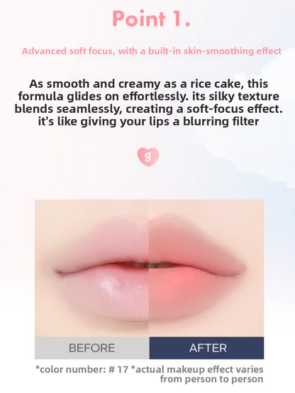 Korean Colorgram Matte Rice Cake Lip Gloss Velvet Lipstick for Lips and Cheeks Imported