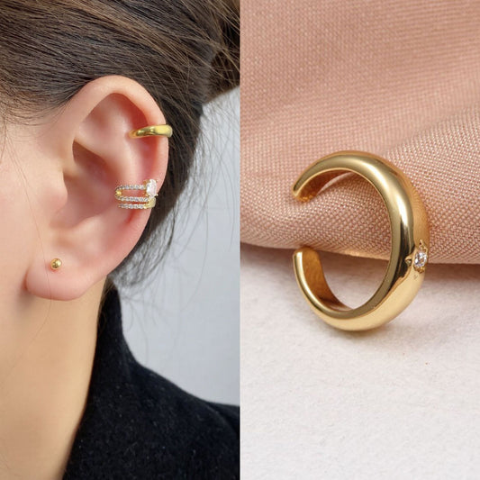 Korean full-diamond pearls without ear holes