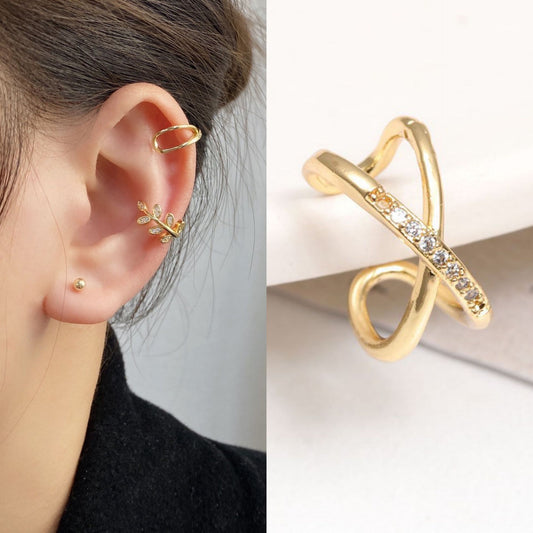 Korean full-diamond pearls without ear holes