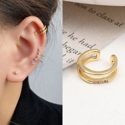 Korean full-diamond pearls without ear holes