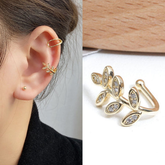 Korean full-diamond pearls without ear holes