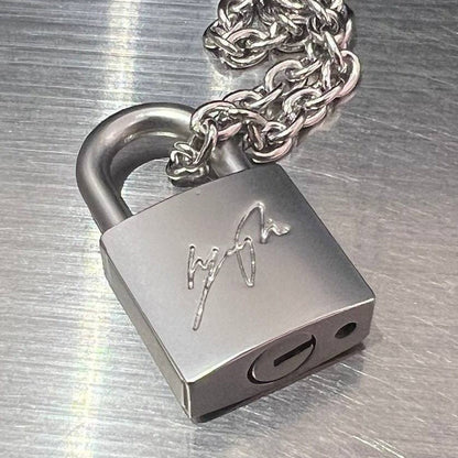 Korean Idol Style Lock Necklace