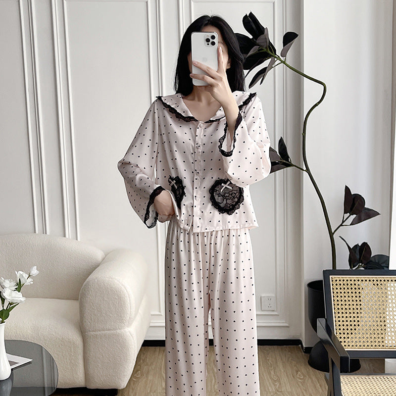 Korean Lace Heart Pajamas
