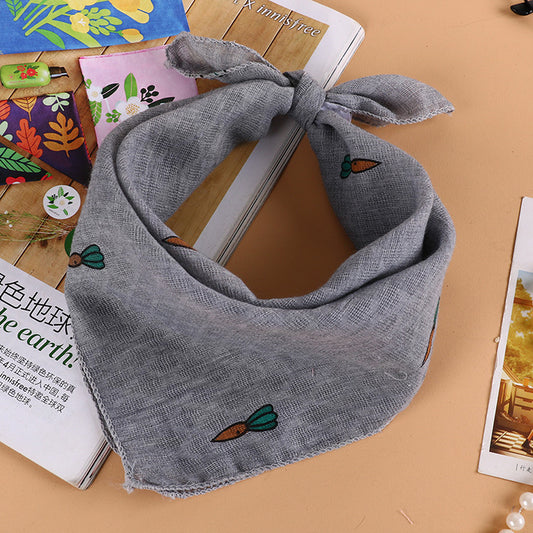 Korean polka dot printed children's small square towel