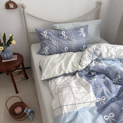 Korean Retro Floral Cotton Bedding