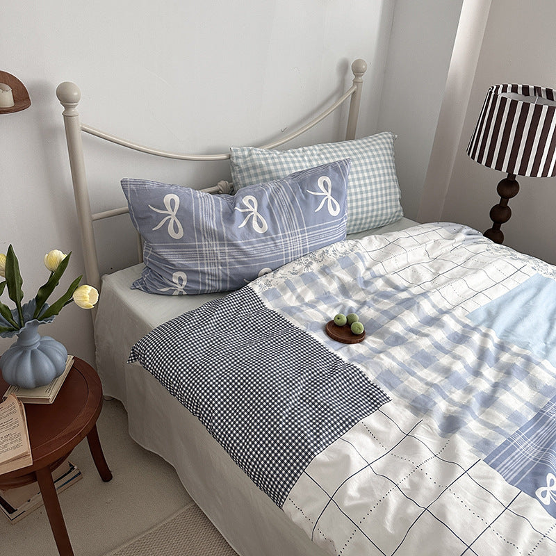 Korean Retro Floral Cotton Bedding