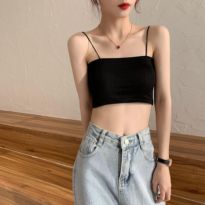 Korean-style Beautiful Back Ice Silk Tube Top Bra