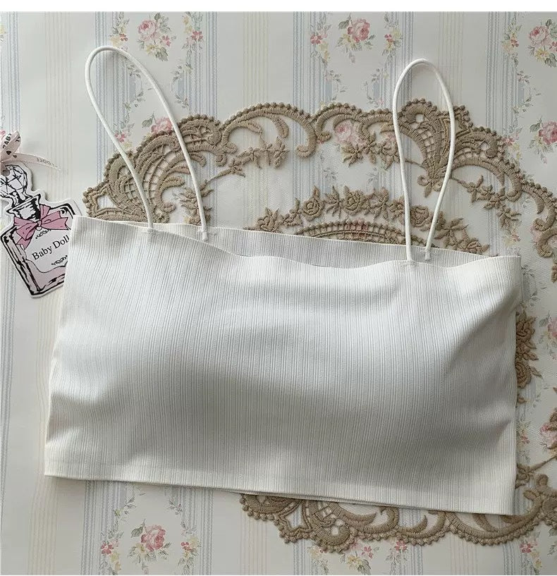 Korean-style Beautiful Back Ice Silk Tube Top Bra