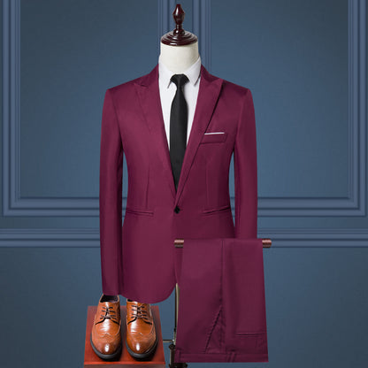 Korean Style Business Casual Men Suit
