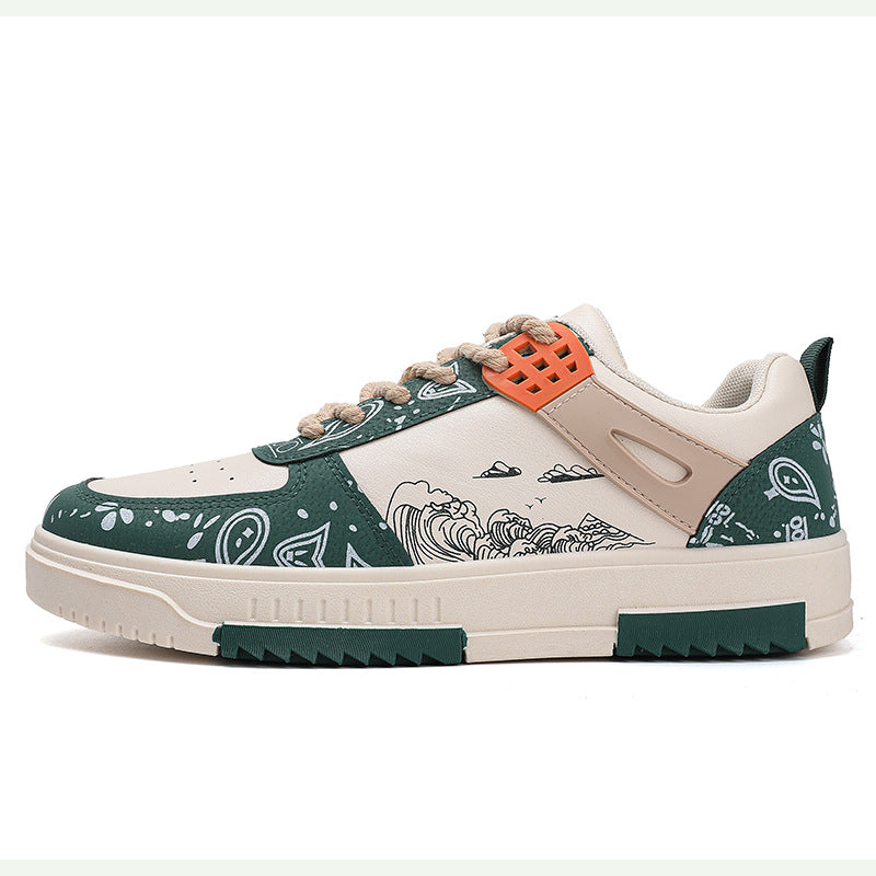 Korean-style casual trendy sneakers that are versatile for men