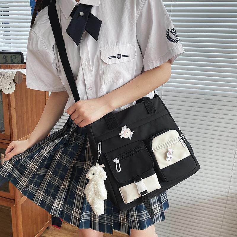 Korean Style Color Block Shoulder Bag