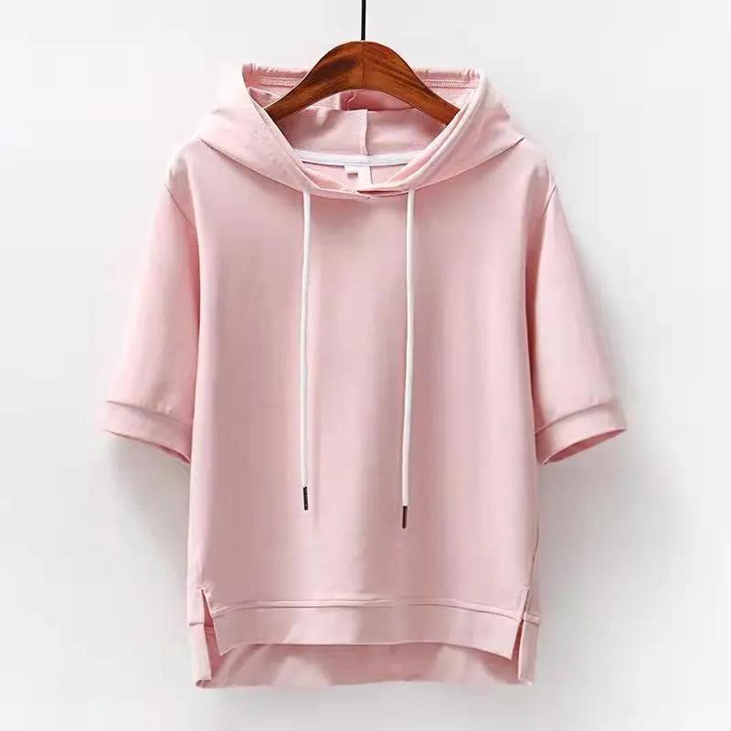 Korean Style Cotton Hooded Sweatshirt