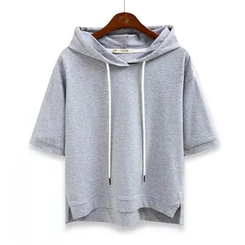 Korean Style Cotton Hooded Sweatshirt