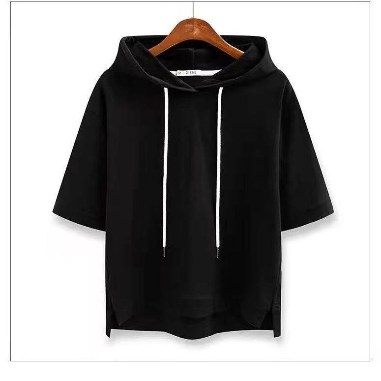 Korean Style Cotton Hooded Sweatshirt