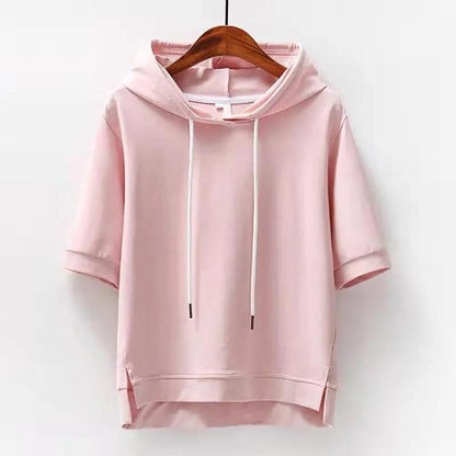 Korean Style Cotton Hooded Sweatshirt