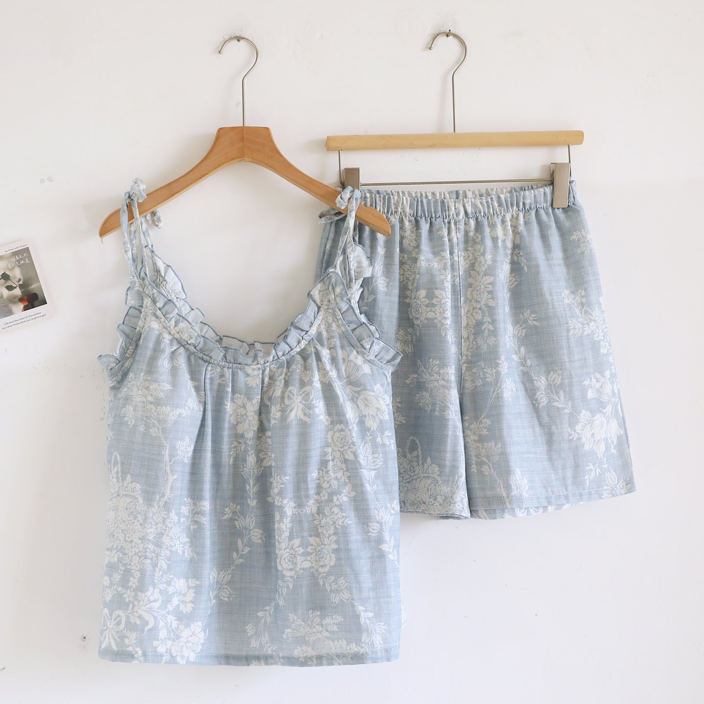 Korean Style Cotton Suspender Nightgown