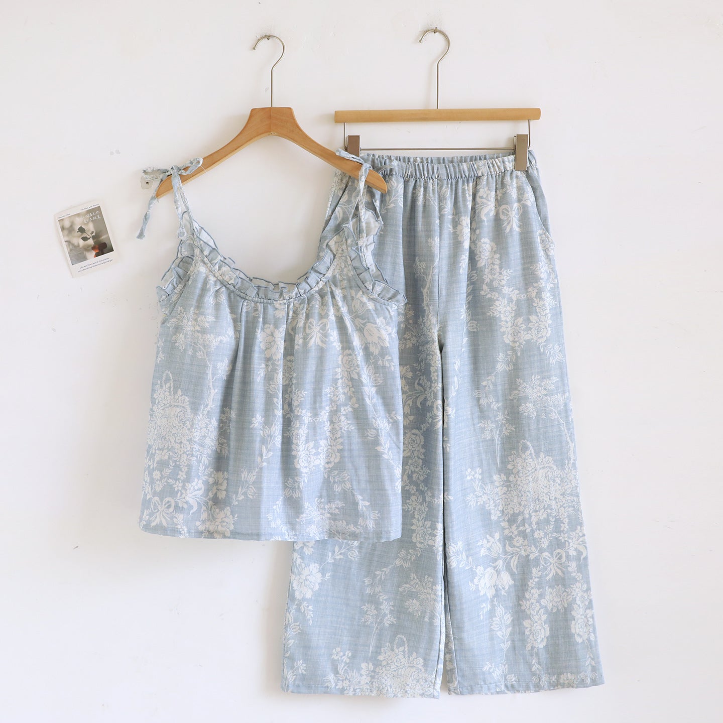 Korean Style Cotton Suspender Nightgown