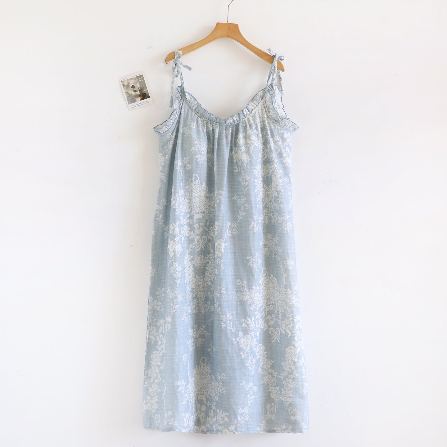 Korean Style Cotton Suspender Nightgown