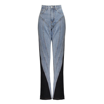 Korean Style Denim Jacket and Pants Two-Piece Set