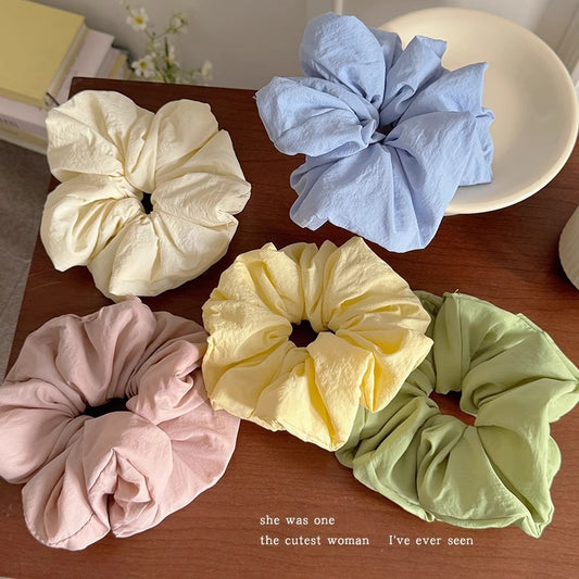 Korean-style fluffy large intestine hair tie