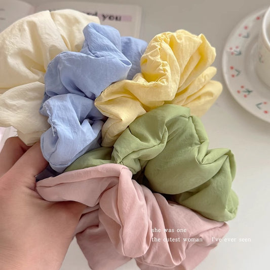 Korean-style fluffy large intestine hair tie
