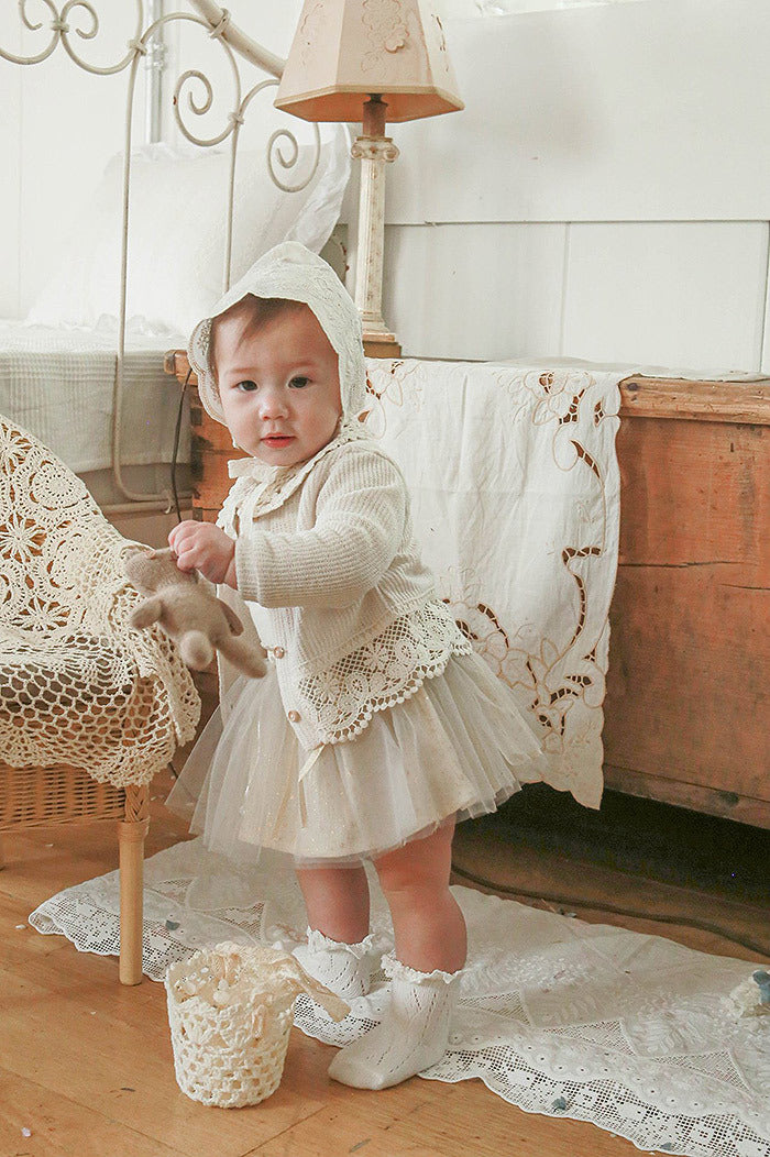 Korean Style Girls' Baby Infant Lace Air-conditioning Shirt ins Casual Sun-protective Clothing Cardigan Jacket All-match Cardigan