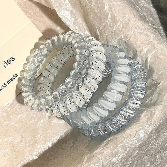 Korean-Style Grape Coconut Polka Dot Hair Tie