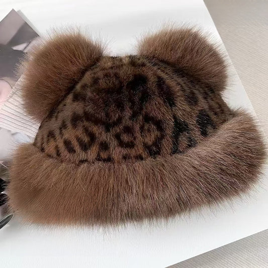 Korean Style Imitation Fur Plush Winter Hat