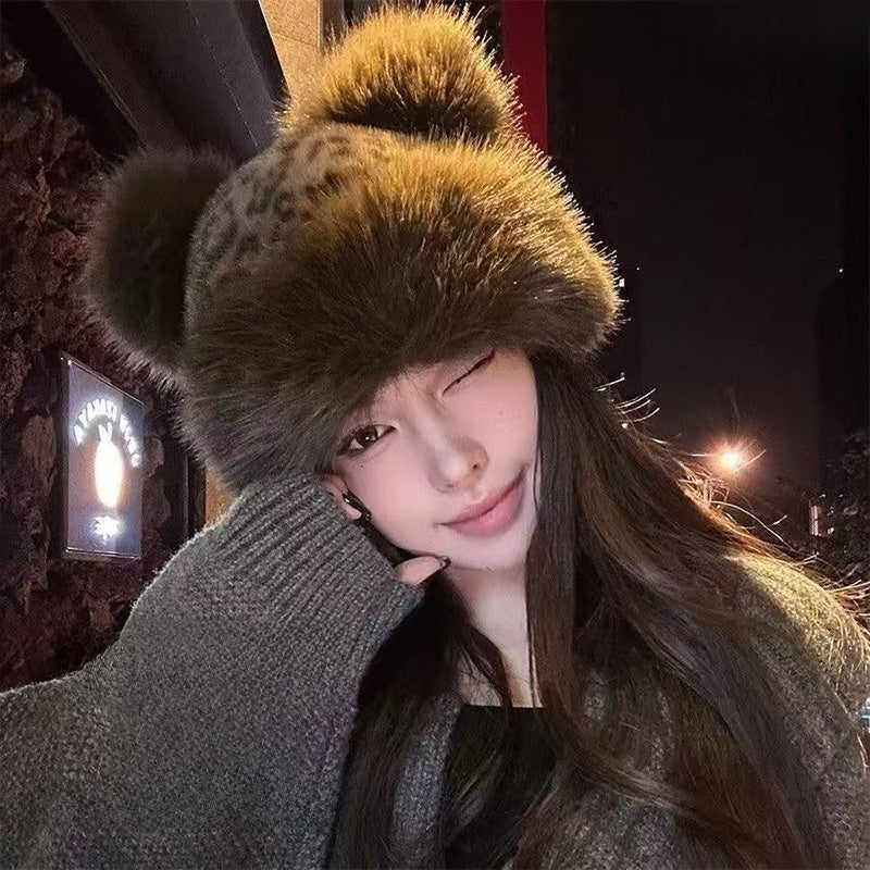 Korean Style Imitation Fur Plush Winter Hat