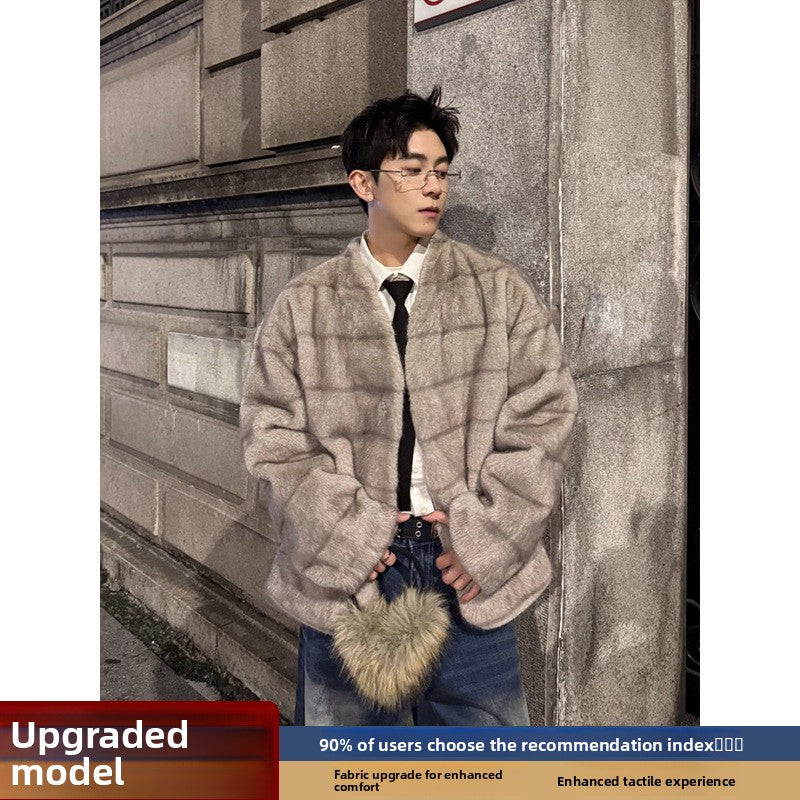 Korean Style Mink Velvet Fur Short Coat