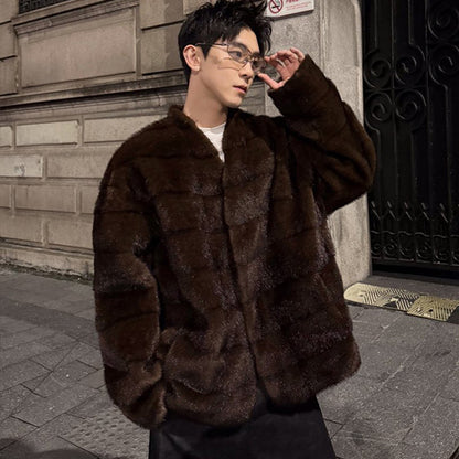 Korean Style Mink Velvet Fur Short Coat