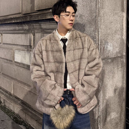 Korean Style Mink Velvet Fur Short Coat