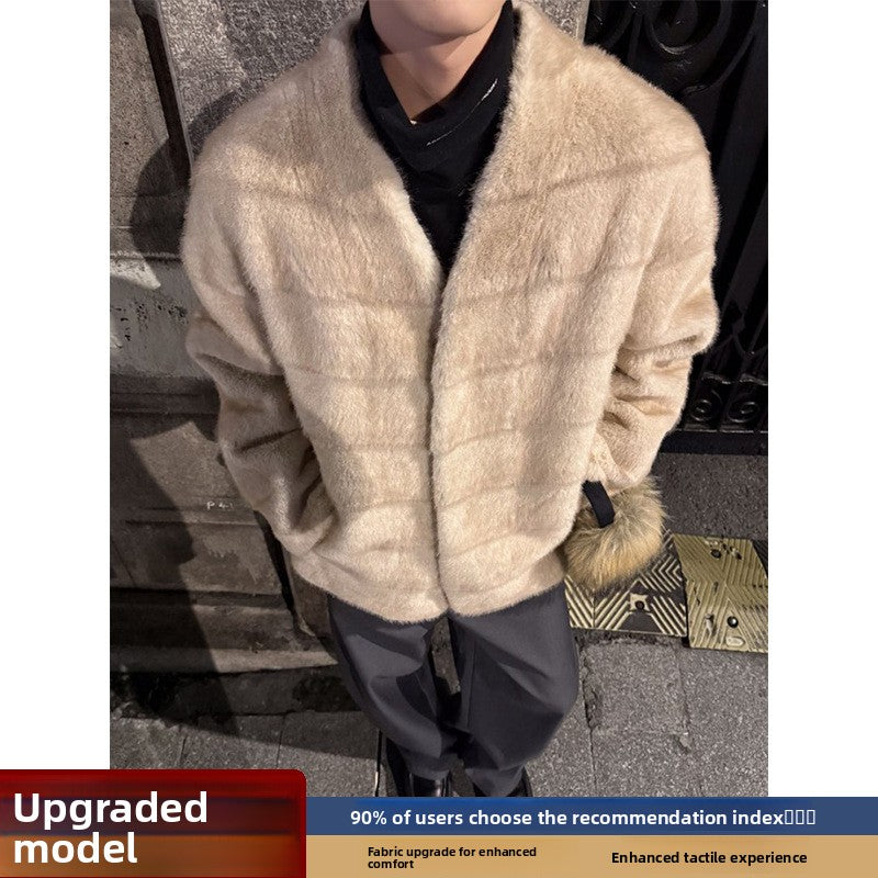 Korean Style Mink Velvet Fur Short Coat
