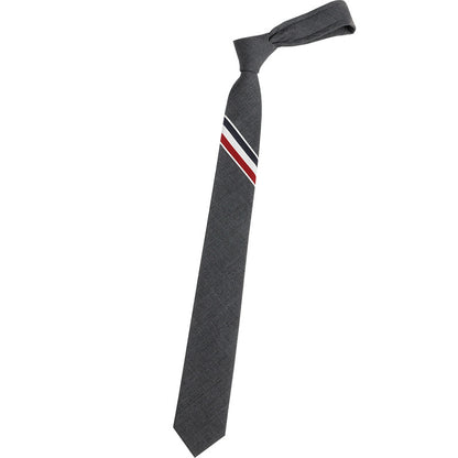 Korean Style Narrow Polyester Business Tie