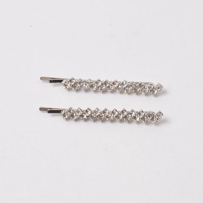 Korean style New hairpin simple fashion bangs clip female headdress side clip hairpin flash diamond hair temperament rhinestone clip