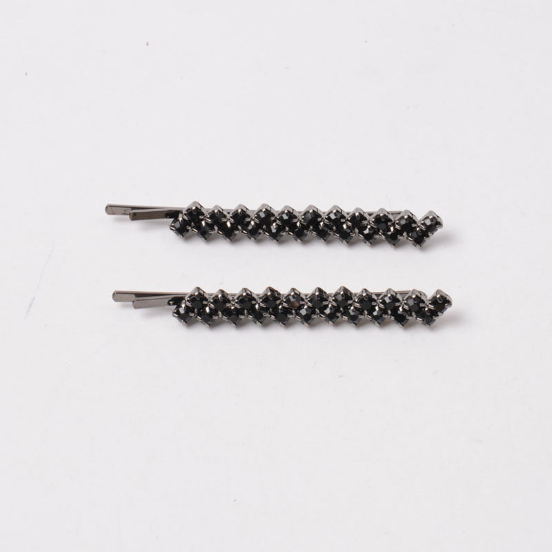Korean style New hairpin simple fashion bangs clip female headdress side clip hairpin flash diamond hair temperament rhinestone clip