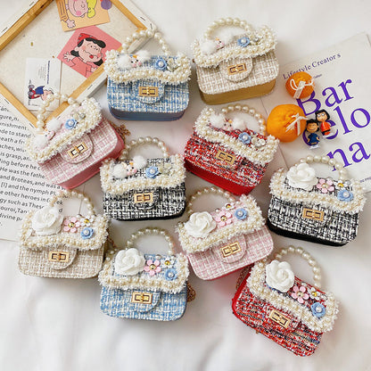 Korean Style Pearl Children Crossbody Bag