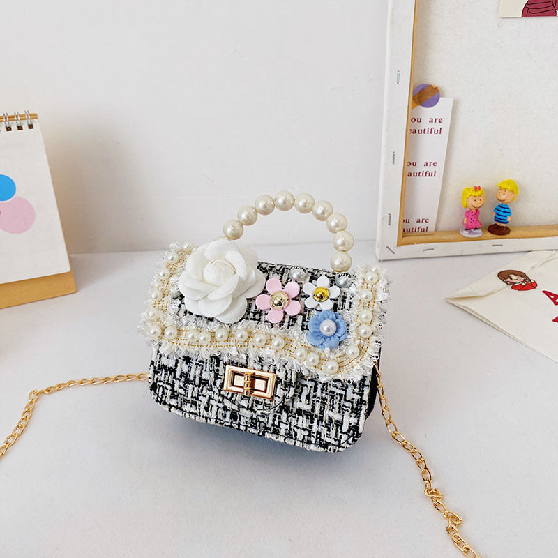 Korean Style Pearl Children Crossbody Bag