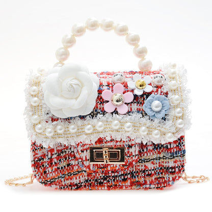 Korean Style Pearl Children Crossbody Bag