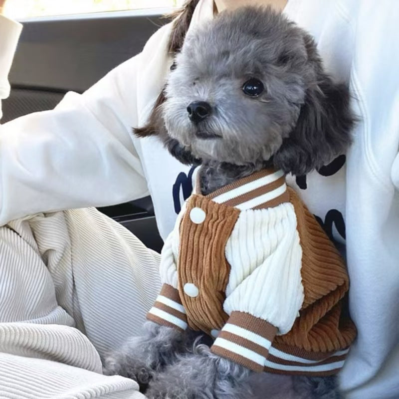 Korean Style Pet Baseball Uniform Jacket