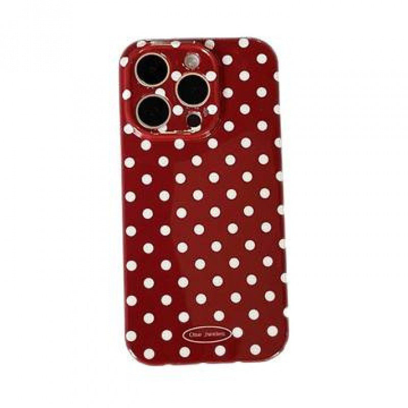 Korean Style Polka Dot Star Cat Silicone Phone Case