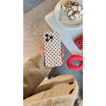Korean Style Polka Dot Star Cat Silicone Phone Case