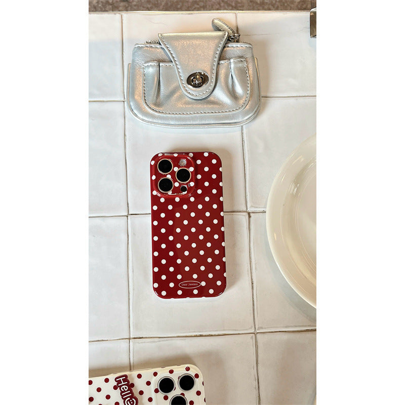 Korean Style Polka Dot Star Cat Silicone Phone Case