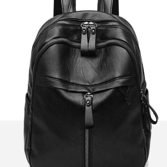 Korean Style PU Leather Women Backpack